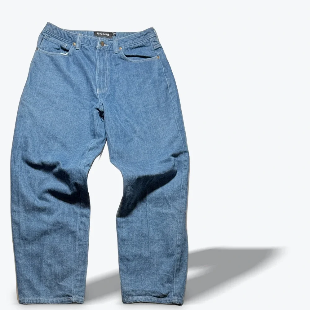 Quasi 102 Jeans Baggy Denim Mens 32 Blue Medium Wash Skateboarder Streetwear